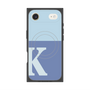 プレミアムスクエアケース with MagSafe［ オリジナル - initial two tone - K blue ］