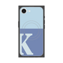 プレミアムスクエアケース with MagSafe［ オリジナル - initial two tone - K blue ］