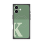 プレミアムスクエアケース with MagSafe［ オリジナル - initial two tone - K green ］
