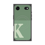 プレミアムスクエアケース with MagSafe［ オリジナル - initial two tone - K green ］