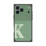 プレミアムスクエアケース with MagSafe［ オリジナル - initial two tone - K green ］