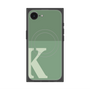 プレミアムスクエアケース with MagSafe［ オリジナル - initial two tone - K green ］