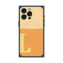 プレミアムスクエアケース with MagSafe［ オリジナル - initial two tone - L orange ］