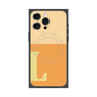 プレミアムスクエアケース with MagSafe［ オリジナル - initial two tone - L orange ］