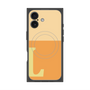 プレミアムスクエアケース with MagSafe［ オリジナル - initial two tone - L orange ］