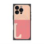 プレミアムスクエアケース with MagSafe［ オリジナル - initial two tone - L pink ］
