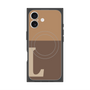 プレミアムスクエアケース with MagSafe［ オリジナル - initial two tone - L brown ］