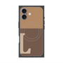 プレミアムスクエアケース with MagSafe［ オリジナル - initial two tone - L brown ］