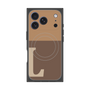プレミアムスクエアケース with MagSafe［ オリジナル - initial two tone - L brown ］