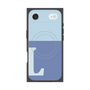 プレミアムスクエアケース with MagSafe［ オリジナル - initial two tone - L blue ］