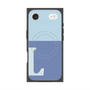 プレミアムスクエアケース with MagSafe［ オリジナル - initial two tone - L blue ］