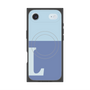 プレミアムスクエアケース with MagSafe［ オリジナル - initial two tone - L blue ］