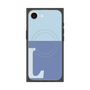 プレミアムスクエアケース with MagSafe［ オリジナル - initial two tone - L blue ］