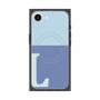プレミアムスクエアケース with MagSafe［ オリジナル - initial two tone - L blue ］