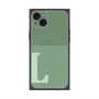 プレミアムスクエアケース with MagSafe［ オリジナル - initial two tone - L green ］