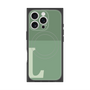プレミアムスクエアケース with MagSafe［ オリジナル - initial two tone - L green ］