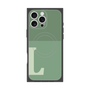 プレミアムスクエアケース with MagSafe［ オリジナル - initial two tone - L green ］