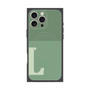 プレミアムスクエアケース with MagSafe［ オリジナル - initial two tone - L green ］