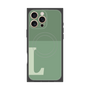 プレミアムスクエアケース with MagSafe［ オリジナル - initial two tone - L green ］