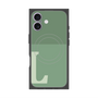 プレミアムスクエアケース with MagSafe［ オリジナル - initial two tone - L green ］