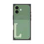 プレミアムスクエアケース with MagSafe［ オリジナル - initial two tone - L green ］