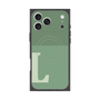 プレミアムスクエアケース with MagSafe［ オリジナル - initial two tone - L green ］