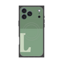 プレミアムスクエアケース with MagSafe［ オリジナル - initial two tone - L green ］