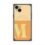 プレミアムスクエアケース with MagSafe［ オリジナル - initial two tone - M orange ］