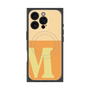 プレミアムスクエアケース with MagSafe［ オリジナル - initial two tone - M orange ］