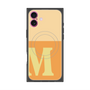 プレミアムスクエアケース with MagSafe［ オリジナル - initial two tone - M orange ］