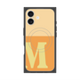 プレミアムスクエアケース with MagSafe［ オリジナル - initial two tone - M orange ］