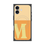 プレミアムスクエアケース with MagSafe［ オリジナル - initial two tone - M orange ］