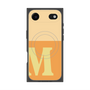 プレミアムスクエアケース with MagSafe［ オリジナル - initial two tone - M orange ］