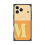 プレミアムスクエアケース with MagSafe［ オリジナル - initial two tone - M orange ］