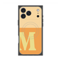プレミアムスクエアケース with MagSafe［ オリジナル - initial two tone - M orange ］