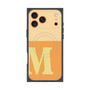 プレミアムスクエアケース with MagSafe［ オリジナル - initial two tone - M orange ］