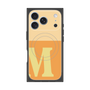 プレミアムスクエアケース with MagSafe［ オリジナル - initial two tone - M orange ］