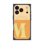 プレミアムスクエアケース with MagSafe［ オリジナル - initial two tone - M orange ］