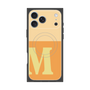 プレミアムスクエアケース with MagSafe［ オリジナル - initial two tone - M orange ］