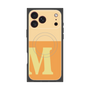 プレミアムスクエアケース with MagSafe［ オリジナル - initial two tone - M orange ］