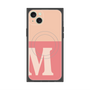 プレミアムスクエアケース with MagSafe［ オリジナル - initial two tone - M pink ］