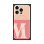 プレミアムスクエアケース with MagSafe［ オリジナル - initial two tone - M pink ］