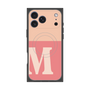 プレミアムスクエアケース with MagSafe［ オリジナル - initial two tone - M pink ］