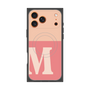 プレミアムスクエアケース with MagSafe［ オリジナル - initial two tone - M pink ］