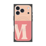 プレミアムスクエアケース with MagSafe［ オリジナル - initial two tone - M pink ］