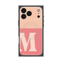 プレミアムスクエアケース with MagSafe［ オリジナル - initial two tone - M pink ］