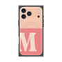 プレミアムスクエアケース with MagSafe［ オリジナル - initial two tone - M pink ］