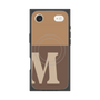 プレミアムスクエアケース with MagSafe［ オリジナル - initial two tone - M brown ］