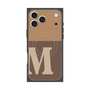 プレミアムスクエアケース with MagSafe［ オリジナル - initial two tone - M brown ］