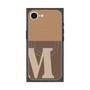 プレミアムスクエアケース with MagSafe［ オリジナル - initial two tone - M brown ］